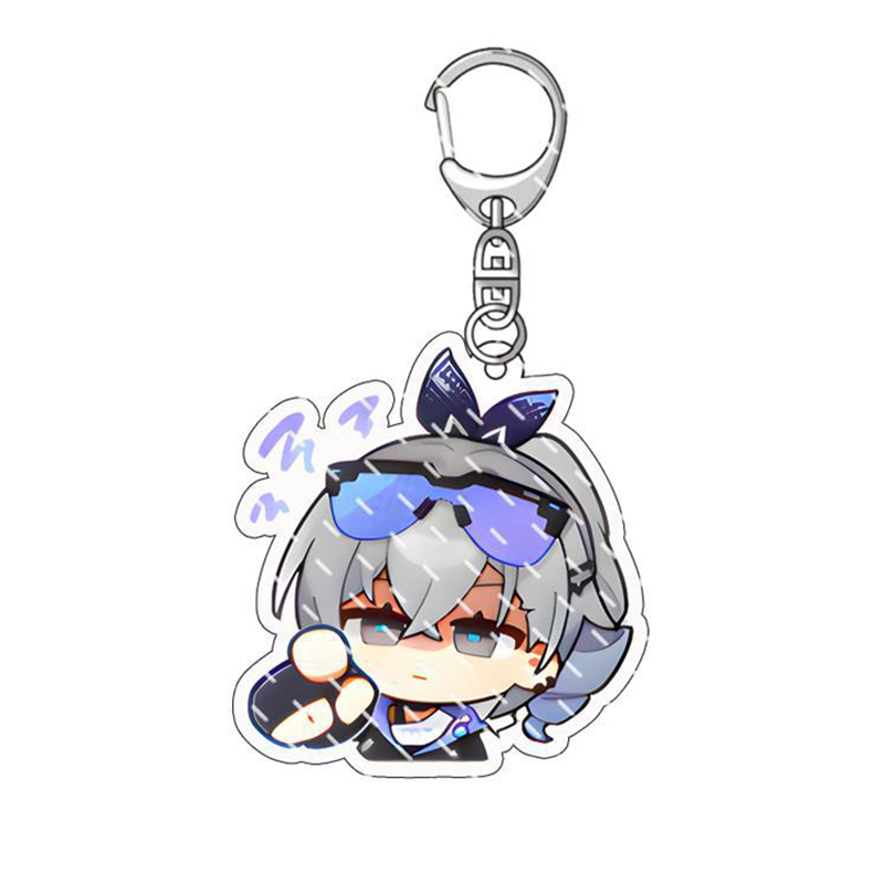 Móc Khóa Mặt acrylic Hình Ngôi Sao game honkai jingliu kafka topaz