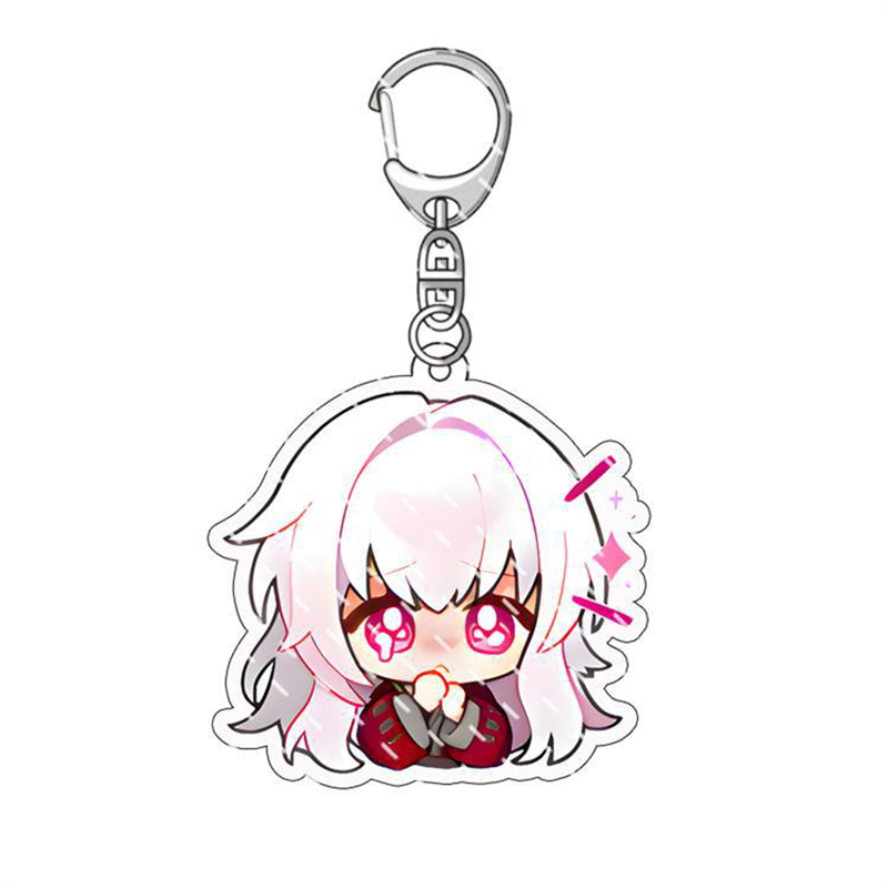 Móc Khóa Mặt acrylic Hình Ngôi Sao game honkai jingliu kafka topaz