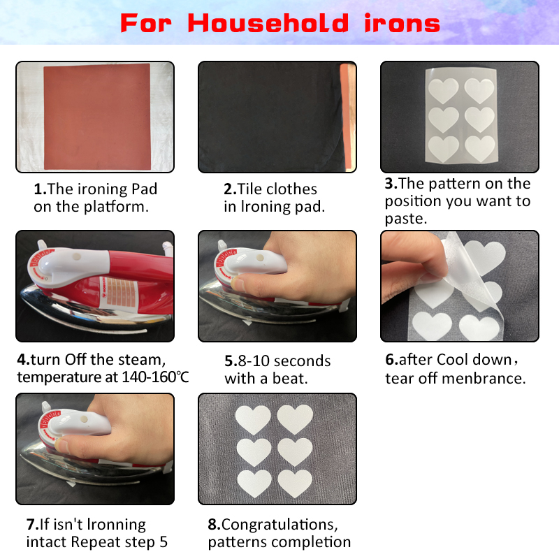 Miếng Dán Phản Quang 5Cm Ủi Quần Áo Cho Búp Bê Thú Cưng