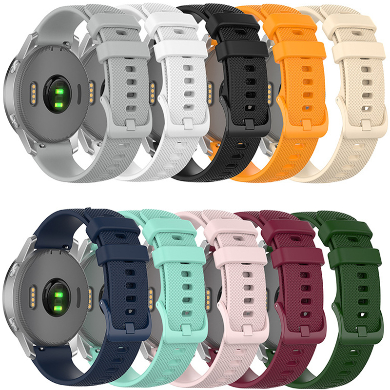 Dây Đeo Silicon 22mm 20mm 18mm Cho Đồng Hồ Thông Minh Samsung Galaxy watch 3 / 4 Classic / 5 / 5 pro / 3 Gear S2 S3 huawei GT 2 Active 2