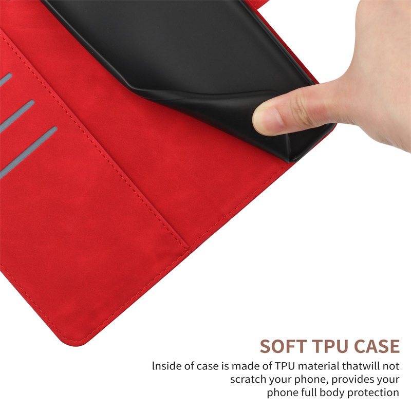 Bao Da Điện Thoại PU Đơn Giản Cho Xiaomi Redmi Note 12 4G Note 12 Pro Note 11s 4G Note 11 Pro 5G Note 12 Pro + 5G Note 12s 4G Ốp