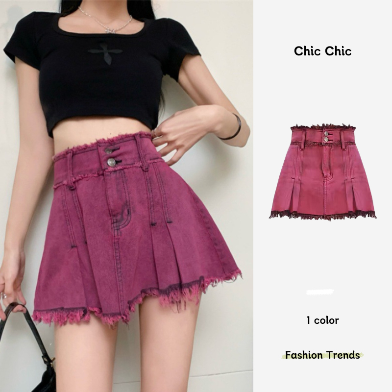 Chic váy Chân váy thời trang váy nữ hàng cao cấp tính cách Mẫu ngắn 2023NEW Trendy Cái mới Thời trang Korean Style A23M0CB 36Z230909