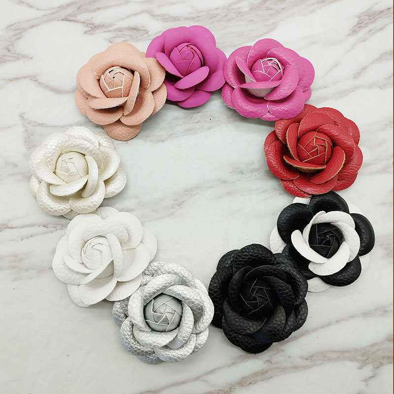 Trâm Cài Áo Da Handmade 6cm Phong Cách Vintage Thời Trang Dành Cho Nữ