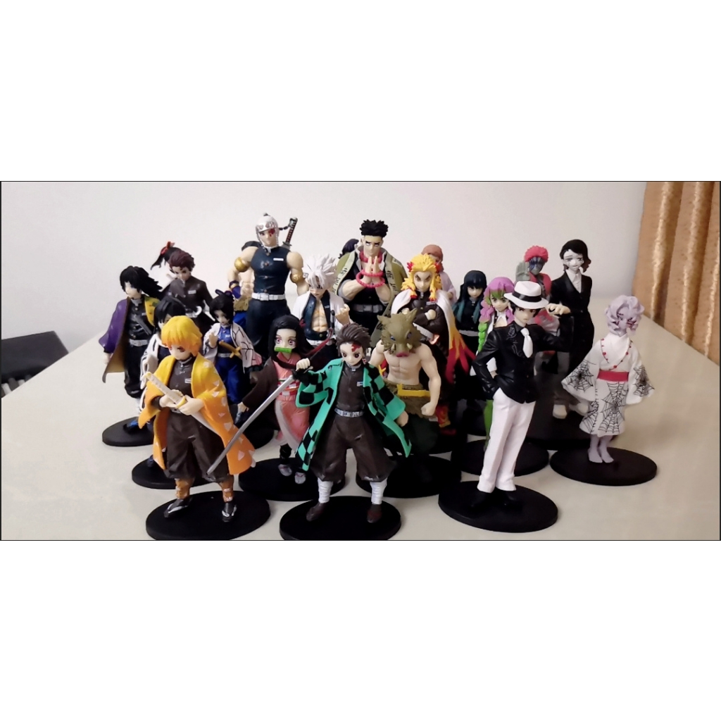 Mô Hình Kimetsu No Yaiba Trang Trí Tanjiro Nezuko Zenitsu Giyuu mô hình