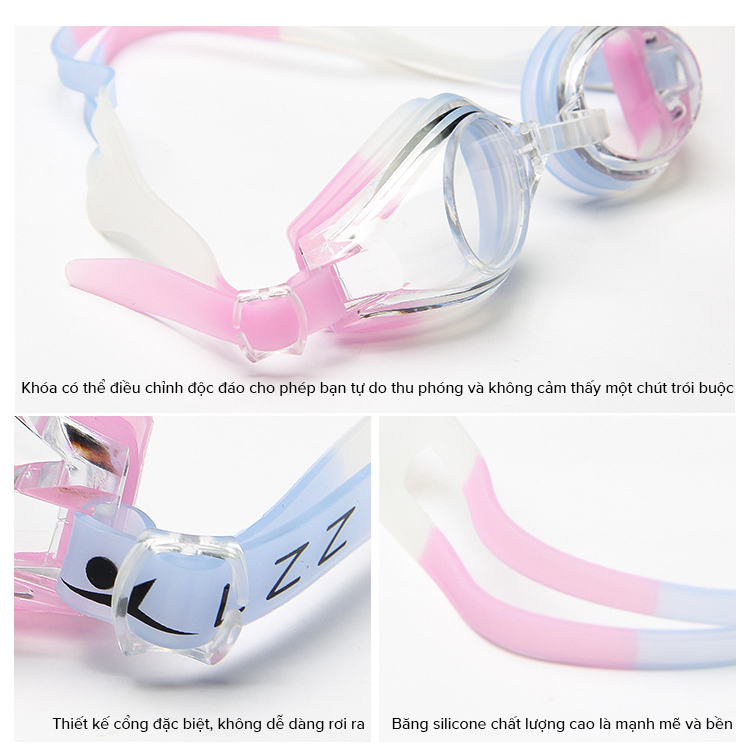Kính bơi silicone Borammy thoải mái chất lượng cao