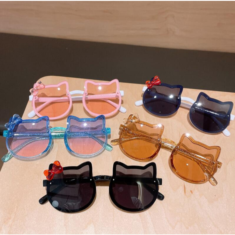 Thời Trang Kính Mát Hello kitty Chống Tia uv Cho Bé