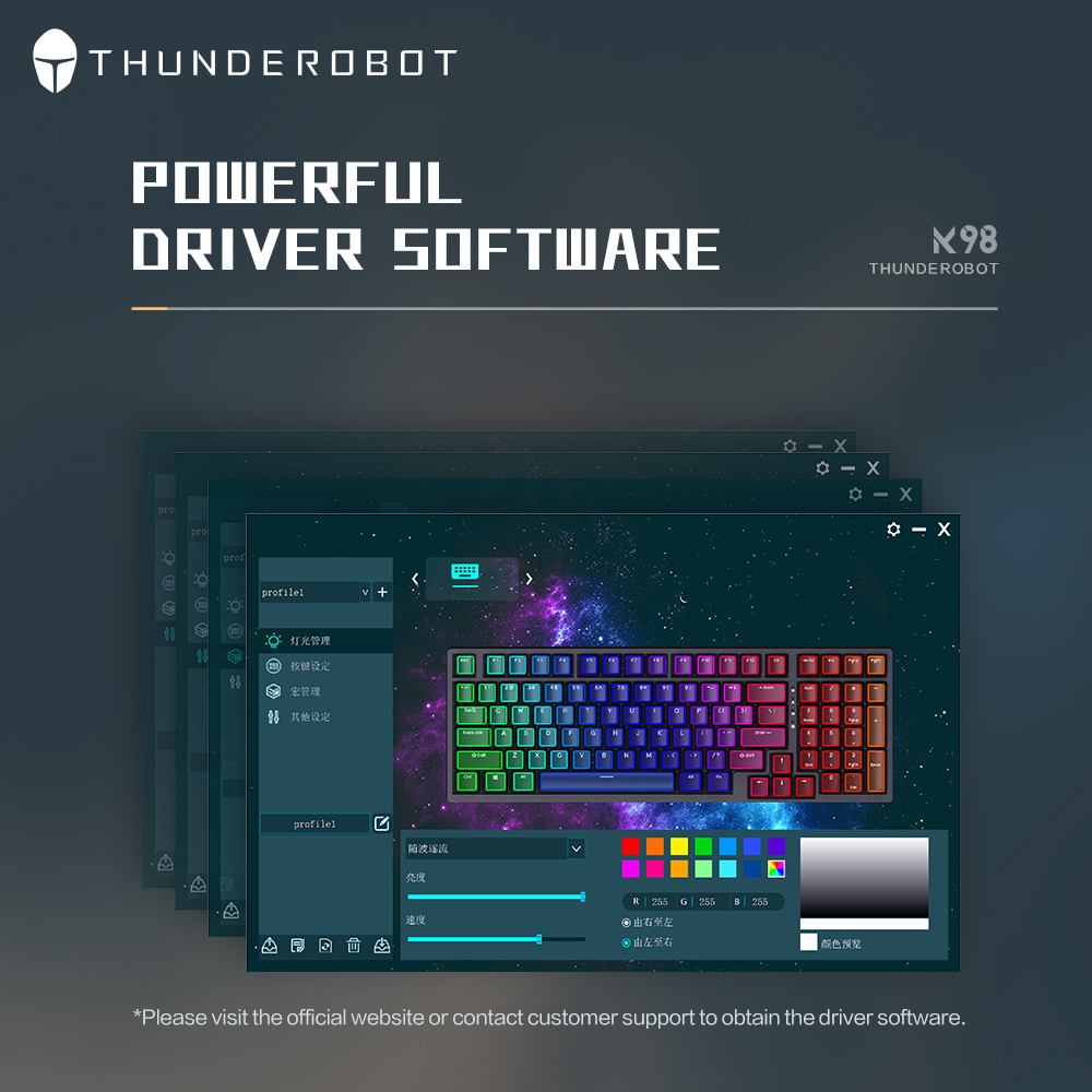 Bàn Phím Cơ Thunderobot K98 98 Phím Chuyên Dụng Cho Game Thủ