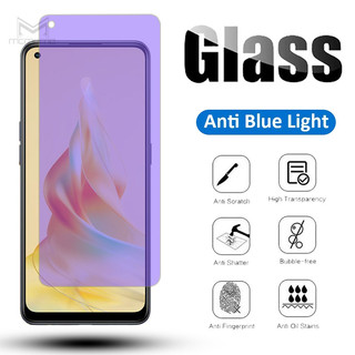 Kính cường lực toàn màn hình ánh tím chống tia sáng xanh cho điện thoại OPPO Reno 12F 11F 8T 8Z 8 5G 7 7Z 6z 5 5G 4 3 Pro 2 2Z 2F 10X Reno4 Reno3 Reno2