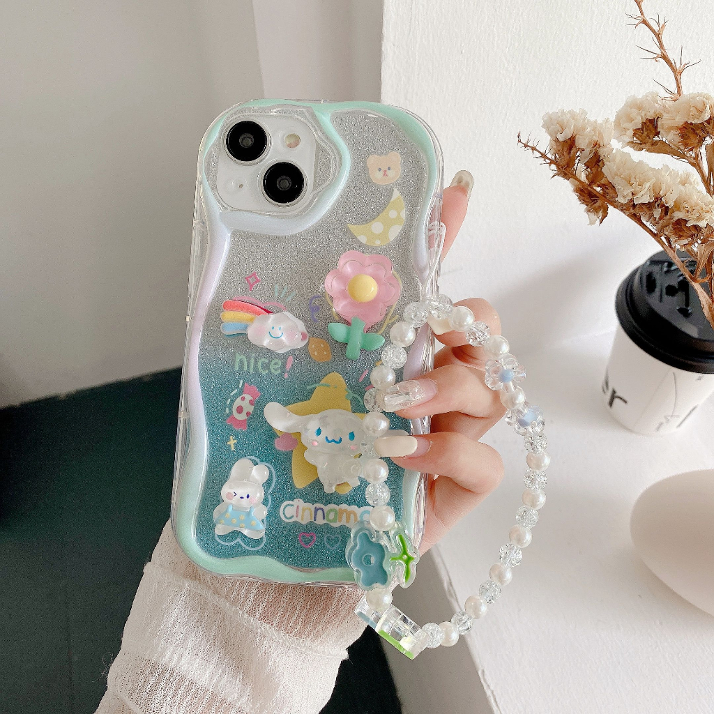 Ốp Điện Thoại Chống Sốc Hình Cinnamoroll Melody 3D Dễ Thương Cho iPhone 14 / 13 / 12 / 11 / X / 8P / 7P / 7