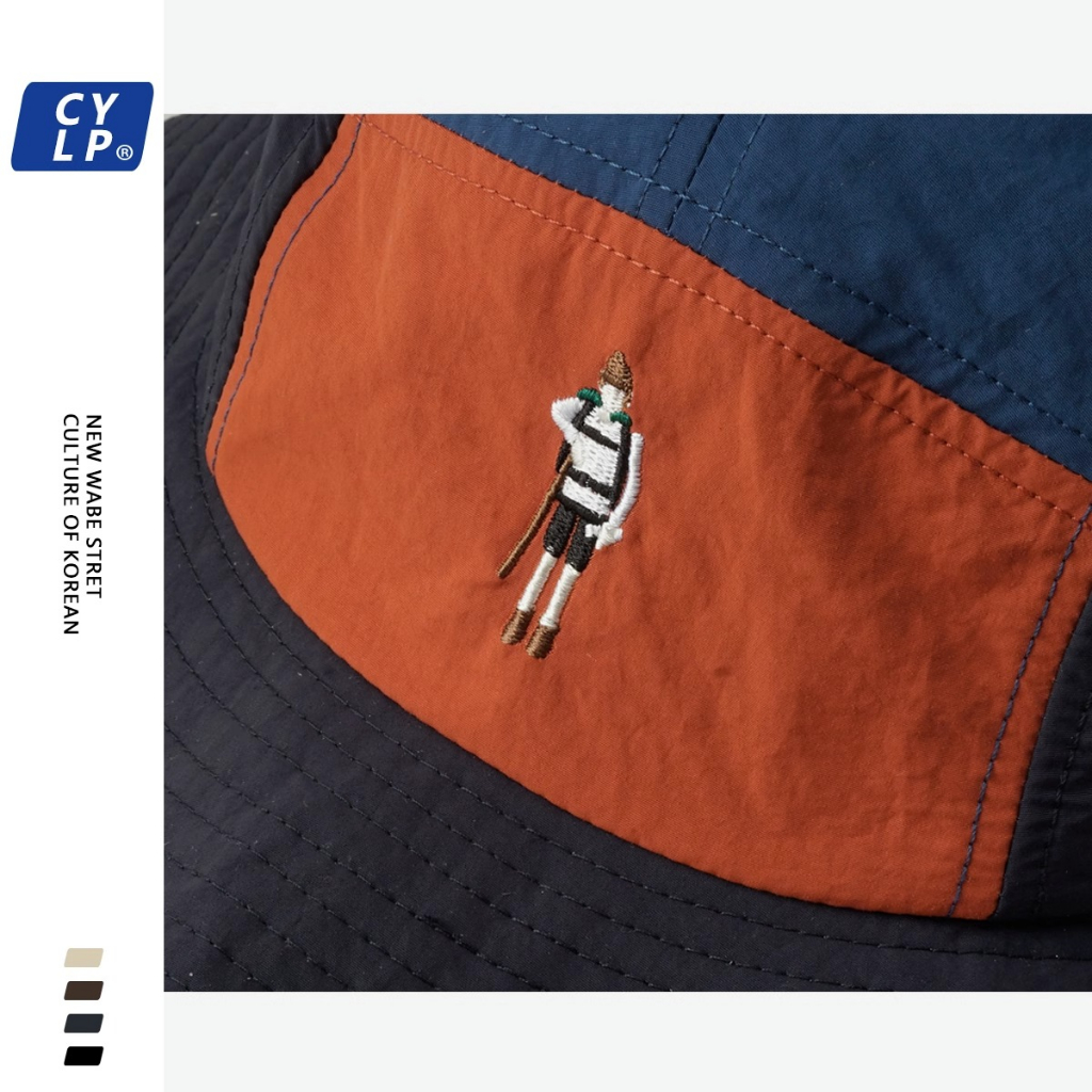 Mũ Chống Nắng Thoáng Khí Nhanh Khô Thêu Họa Tiết Hoạt Hình Phong Cách Hàn Quốc Cho Nữ