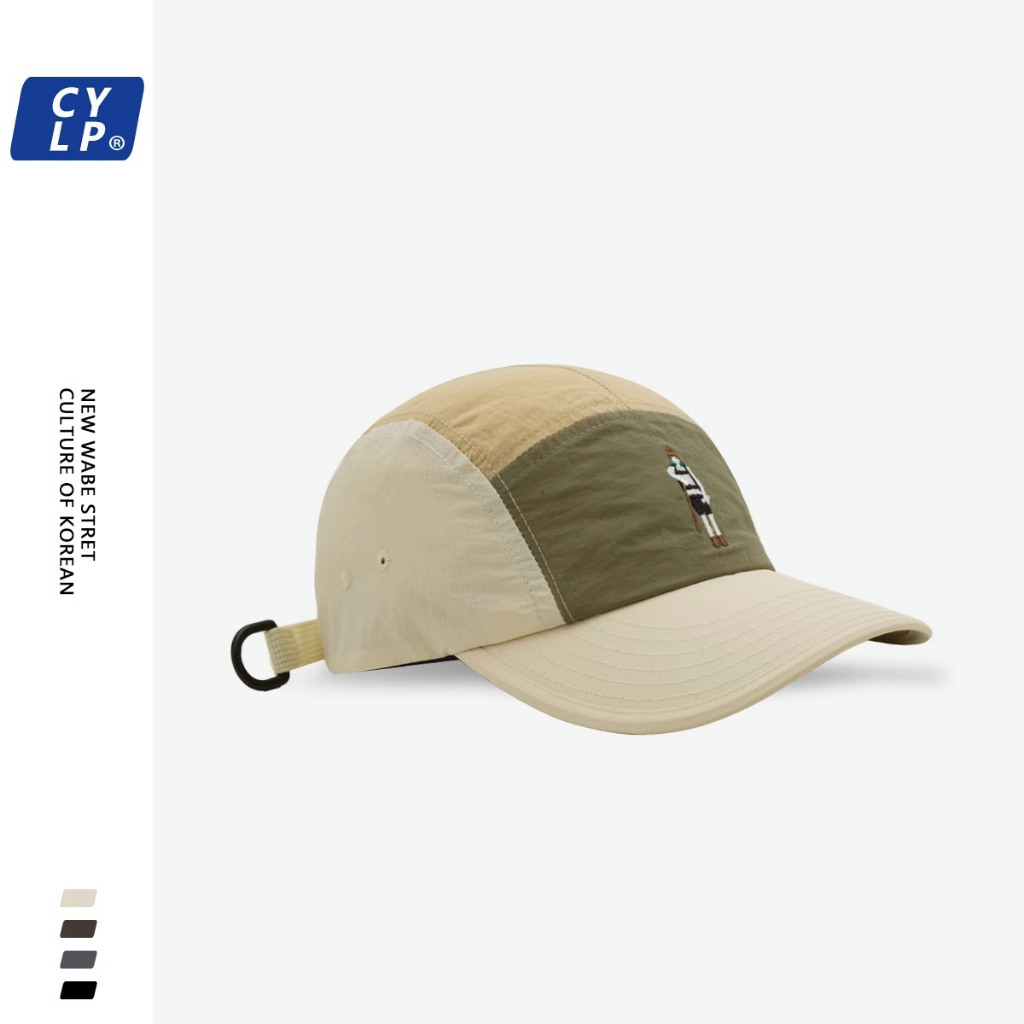 Mũ Lưỡi Trai Mềm Thêu Họa Tiết Hoạt Hình Phối Màu Phong Cách Hàn Quốc Thời Trang Cho Nam Và Nữ