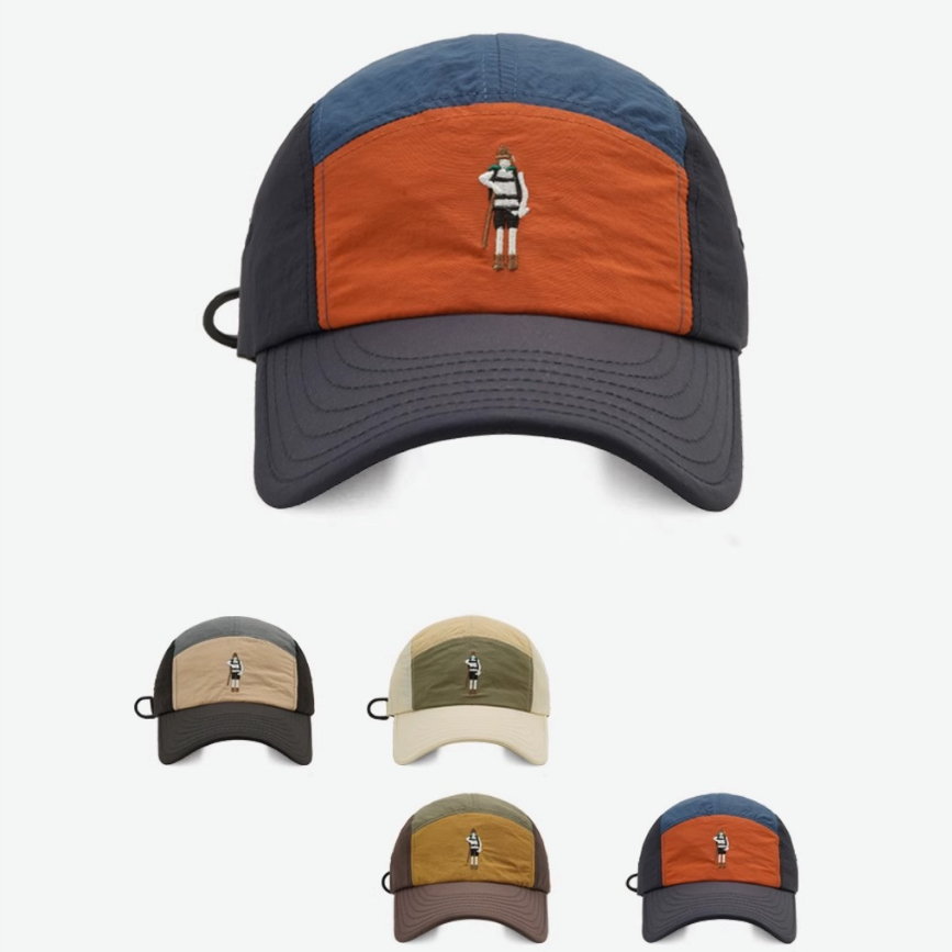 Mũ Lưỡi Trai Mềm Thêu Họa Tiết Hoạt Hình Phối Màu Phong Cách Hàn Quốc Thời Trang Cho Nam Và Nữ