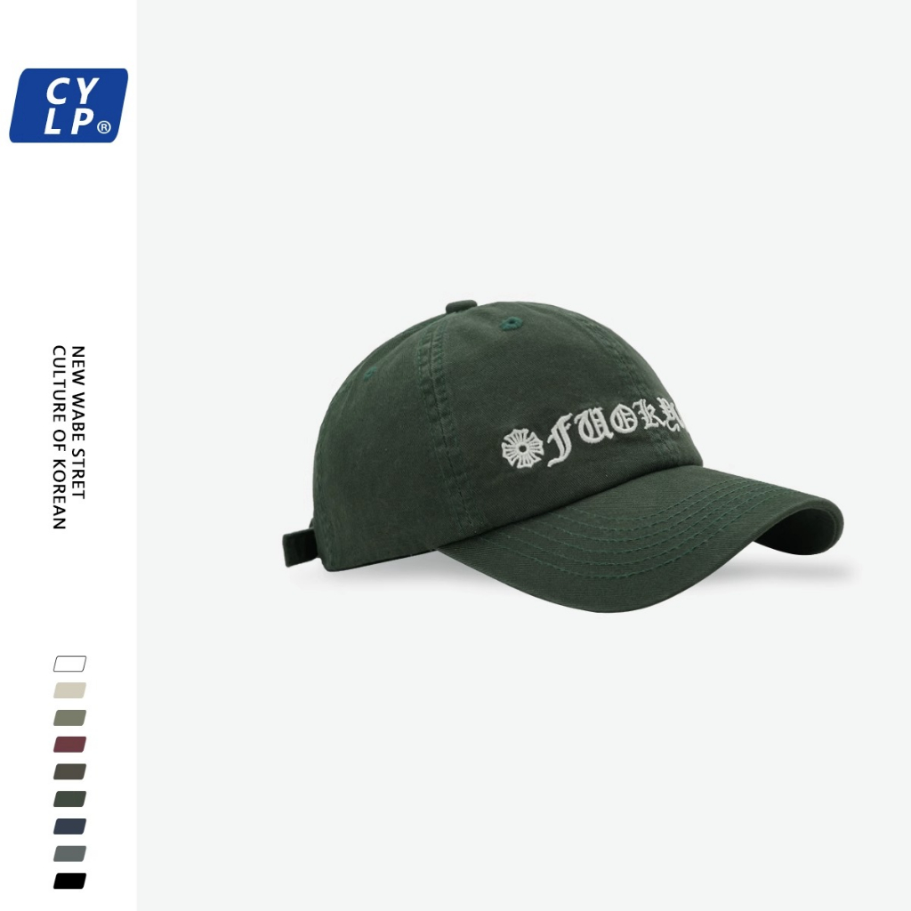 Mũ Lưỡi Trai Thêu Chữ Phong Cách Hàn Quốc Thời Trang Cho Cặp Đôi