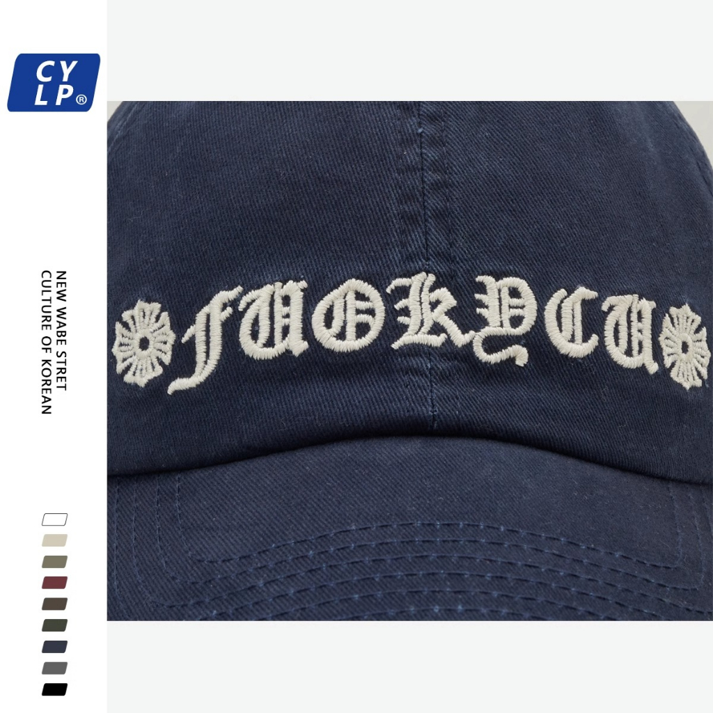 Mũ Lưỡi Trai Thêu Chữ Phong Cách Hàn Quốc Thời Trang Cho Cặp Đôi