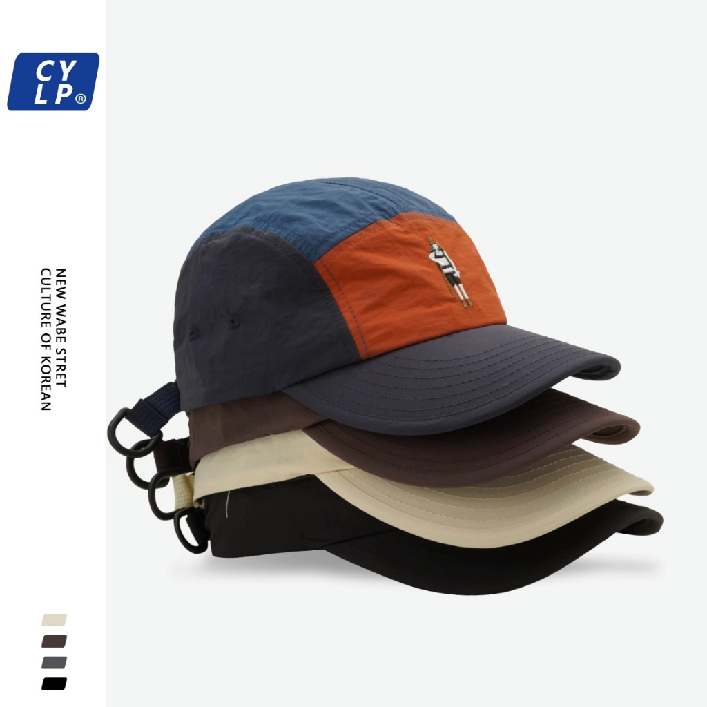 Mũ Lưỡi Trai Mềm Thêu Họa Tiết Hoạt Hình Phối Màu Phong Cách Hàn Quốc Thời Trang Cho Nam Và Nữ