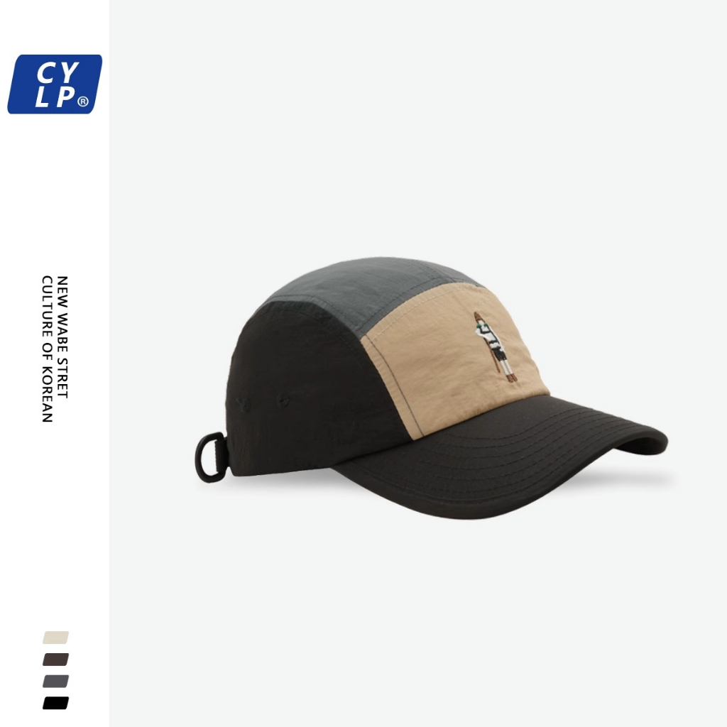 Mũ Lưỡi Trai Mềm Thêu Họa Tiết Hoạt Hình Phối Màu Phong Cách Hàn Quốc Thời Trang Cho Nam Và Nữ