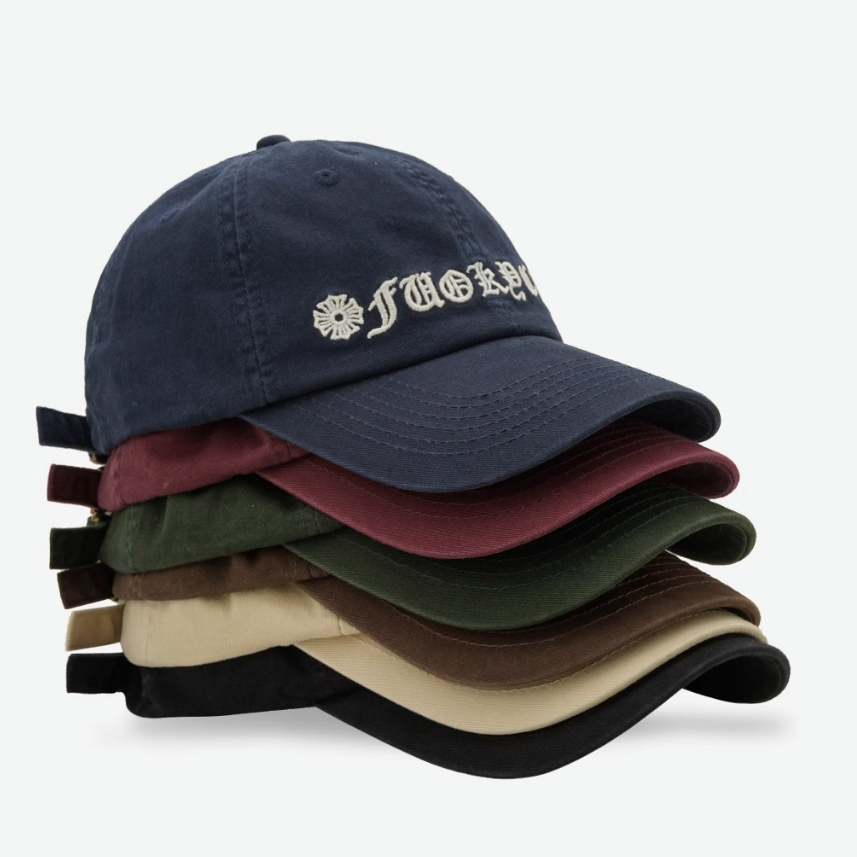 Mũ Lưỡi Trai Thêu Chữ Phong Cách Hàn Quốc Thời Trang Cho Cặp Đôi