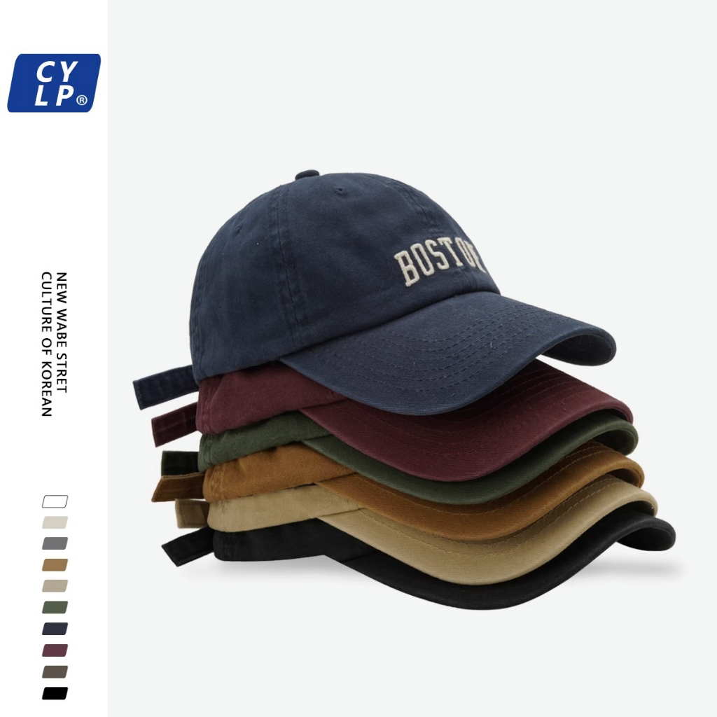 Mũ Lưỡi Trai Mềm Thêu Chữ Phong Cách Đường Phố Hàn Quốc Cá Tính