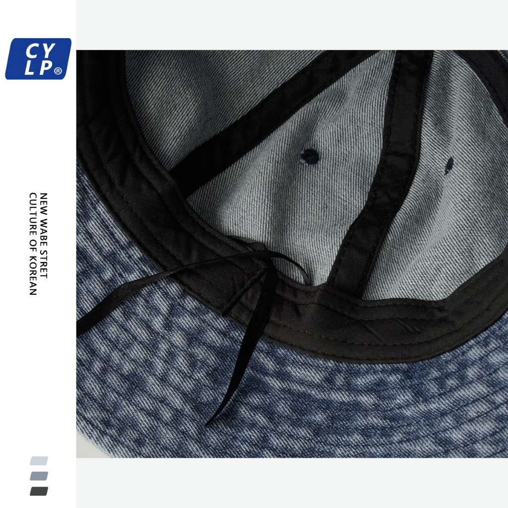 Nón Tai Bèo Vải Denim Thêu Hình Gấu Hoạt Hình Phong Cách Nhật Bản Dành Cho Nữ