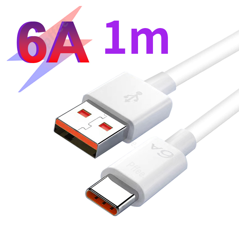 Pffee Dây Cáp Sạc Nhanh USB Type C 120W 6A Chuyên Dụng Cho Huawei Xiaomi