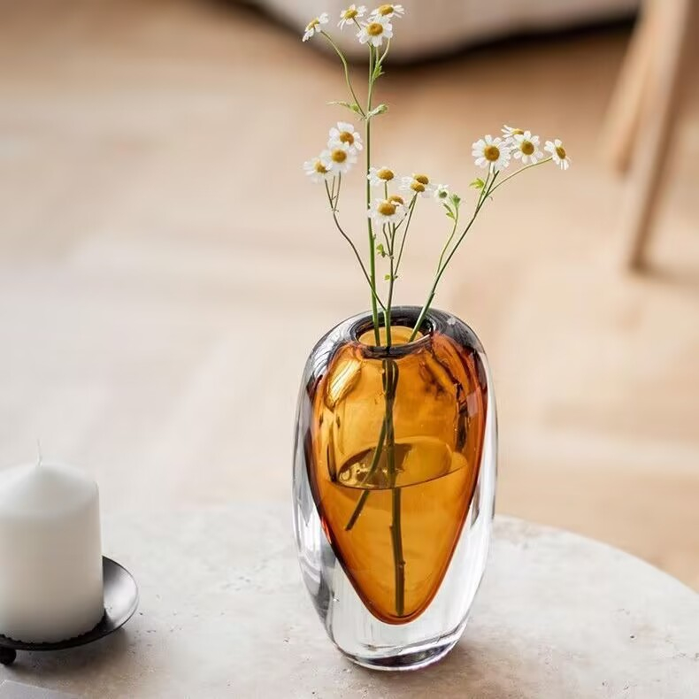 Bình Hoa Thủy Tinh Cao Cấp Phong Cách Châu Âu