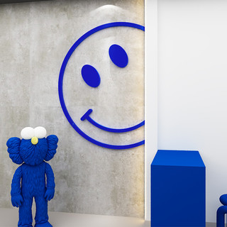 Sáng tạo Smiley Shop Acrylic Wall Decal Trang trí Trà sữa Shop Khách sạn BBQ Snack Wall Nổi Mica Vẽ