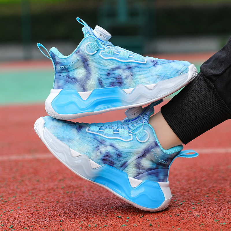 Giày Thể Thao Đế Cao Chống Trượt Có Nút Xoay size 28-39 Cho Bé