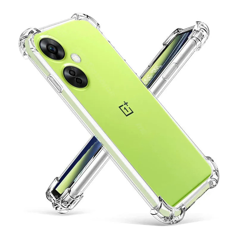 Túi Khí Chống Sốc Cho OnePlus Nord CE 3 Lite 12 11 10R 10 ACE 10T 9R 9RT 9 8T 8 7T 7 Pro 6 Nord 2T CE 2 Lite N20 SE N200 N10 N100 Clear TPU Mềm Dẻo Silicone Vỏ Bảo Vệ