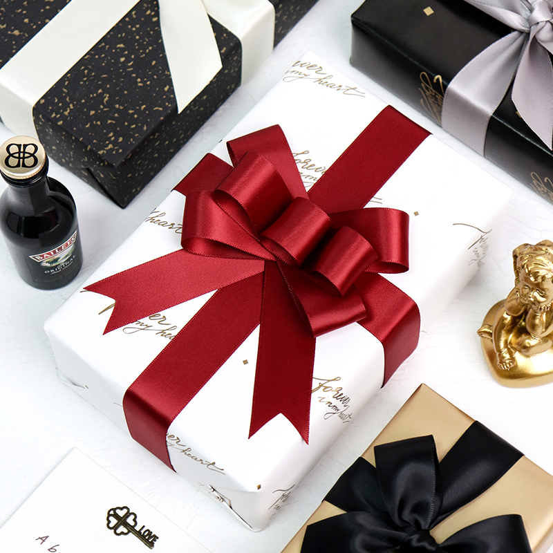 Cuộn Dây Ruy Băng Màu Trơn Hai Mặt 22.5metres 25mm Dùng Trang Trí Hộp Bánh Kem