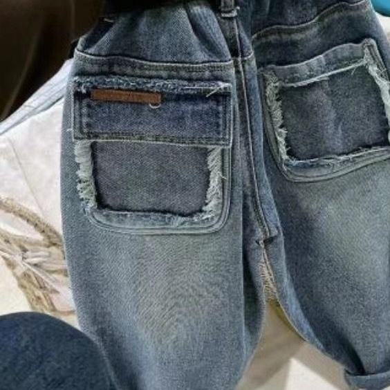 ~ Quần Jean Dài Phong Cách Mới Năm 2023 Thời Trang Thường Ngày Dễ Phối Đồ Cho Bé Trai