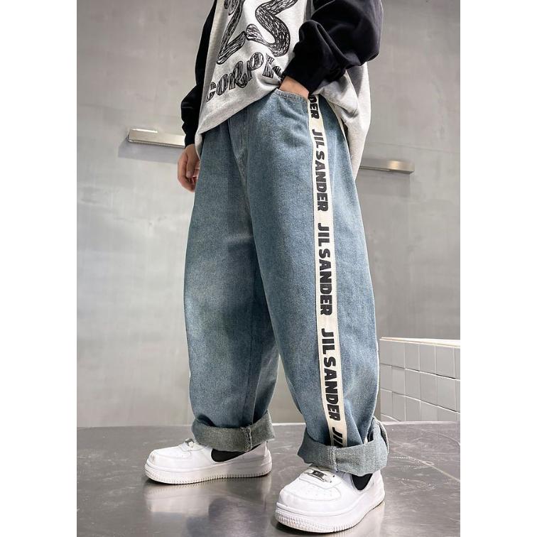 ~ Quần Jean Dài Phong Cách Mới Năm 2023 Thời Trang Thường Ngày Dễ Phối Đồ Cho Bé Trai