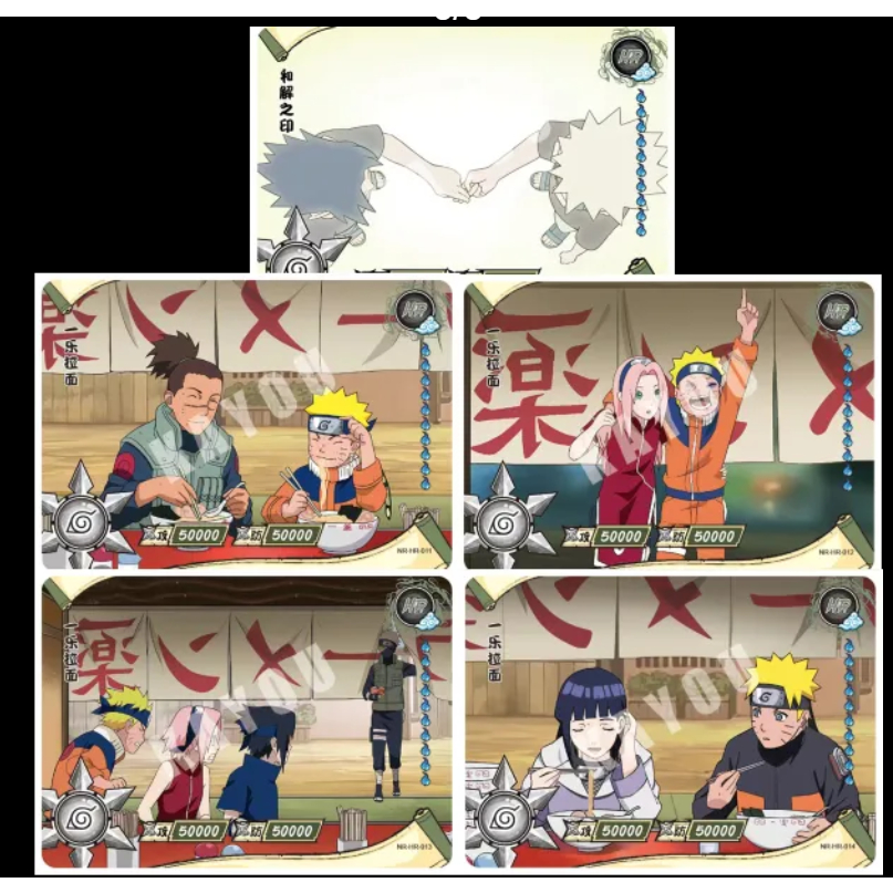 Bộ Thẻ Bài naruto 3d Phiên Bản Ngang Chính Hãng