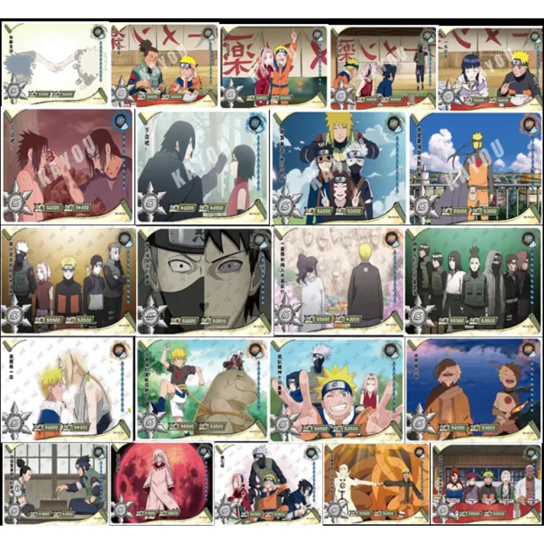 Bộ Thẻ Bài naruto 3d Phiên Bản Ngang Chính Hãng