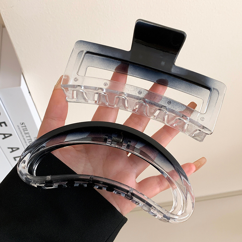 Kẹp Tóc Hình Vuông Màu Ombre Phong Cách Hàn Quốc Thời Trang Cho Nữ