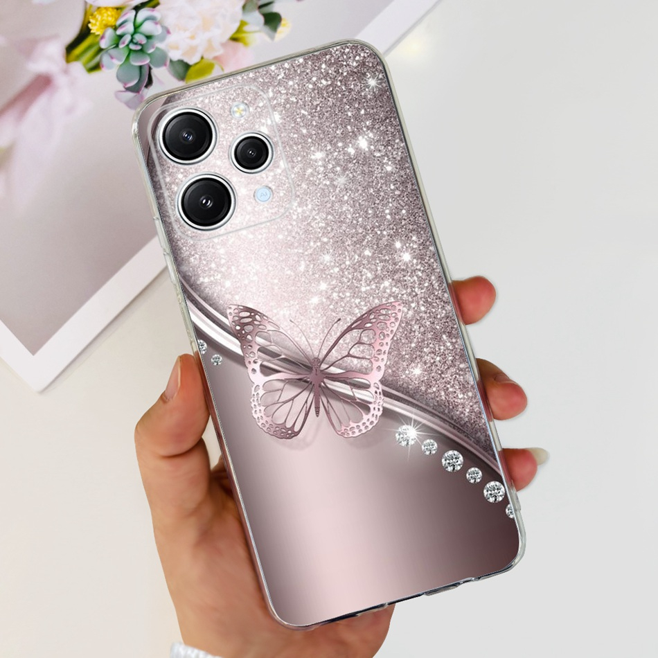 Ốp Điện Thoại Silicone TPU Mềm In Hình Khủng Long / Mèo Đáng Yêu Cho Xiaomi Redmi 12 2023 Redmi12 4G