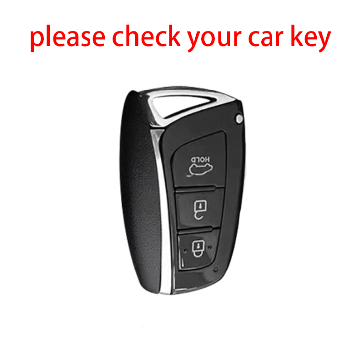 Ốp chìa khóa xe SantaFe 2016 2017 2018 kèm móc khóa tpu