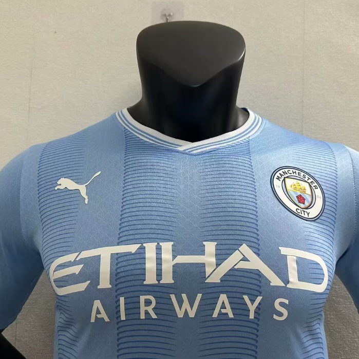 Áo Thun Đá Banh Màu Xanh Số 23 / 24 Manchester City