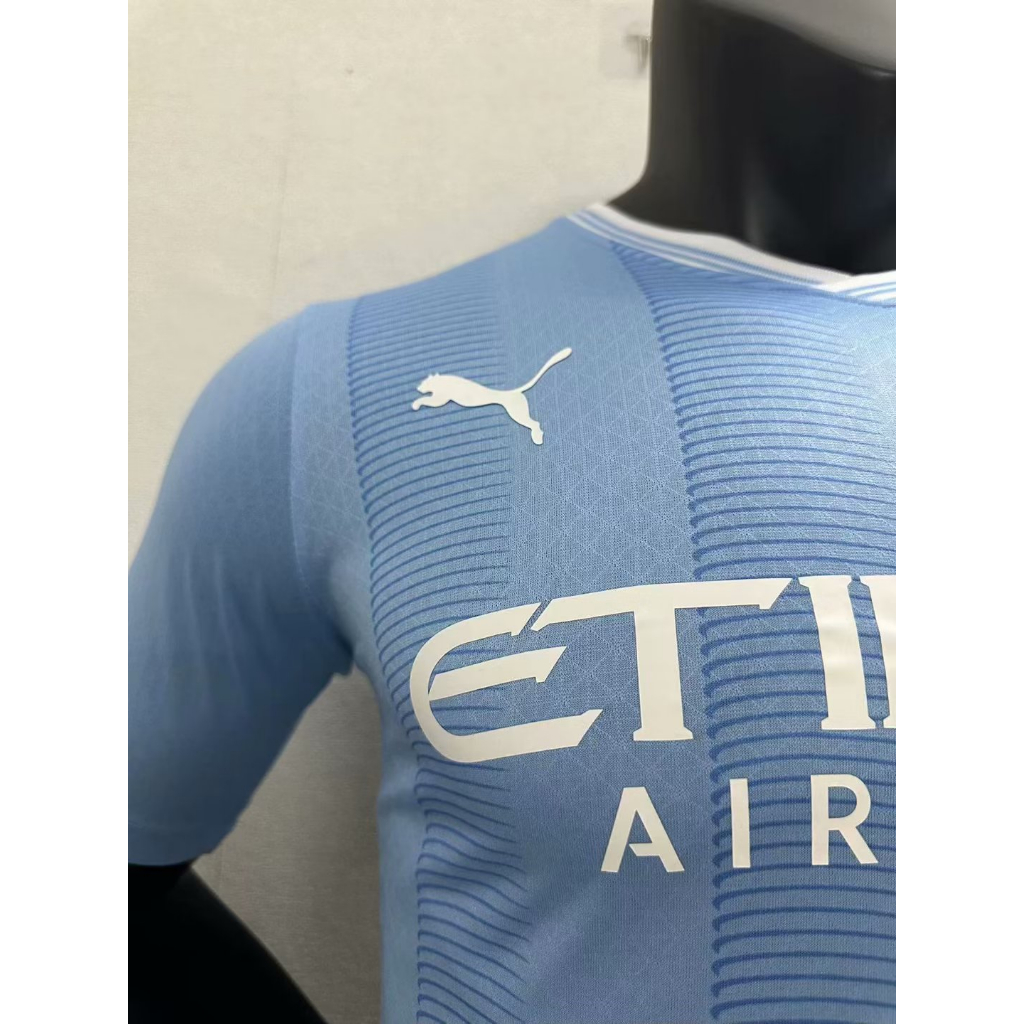 Áo Thun Đá Banh Màu Xanh Số 23 / 24 Manchester City