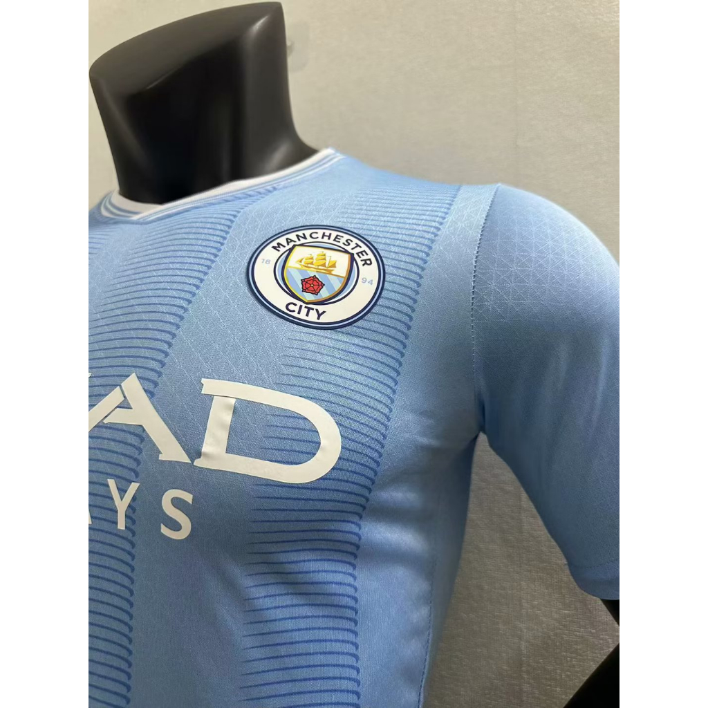 Áo Thun Đá Banh Màu Xanh Số 23 / 24 Manchester City