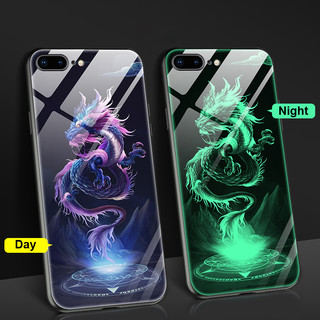 Ốp lưng iPhone 11 Luminous Dragon Anime Vỏ thời trang iPhone 14 13 12 iPhone 7 Plus 8 Plus 6 Plus 6s Plus Kính cường lực phát sáng ban đêm Ốp lưng cứng