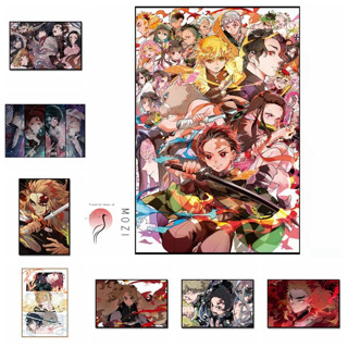 MOZI✨kẻ giết ma 40*50cm tranh tô màu theo số tranh số hoá anime tranh sơn dầu số  tranh số hóa gam tranh sơn dầu số hoá tranh tô số hoá tranh tô màu số hoáTranh Sơn Dầu diy Hình Demon Slayer Độc Đáomàu sắc theo kích thước