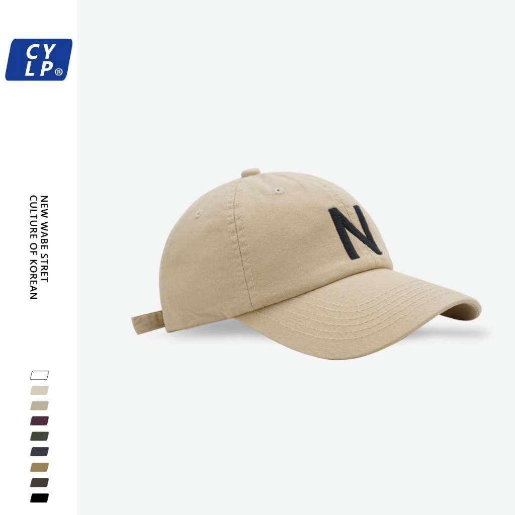 Mũ Lưỡi Trai Thêu Chữ N Phong Cách Hàn Quốc Thời Trang Cho Nam Nữ