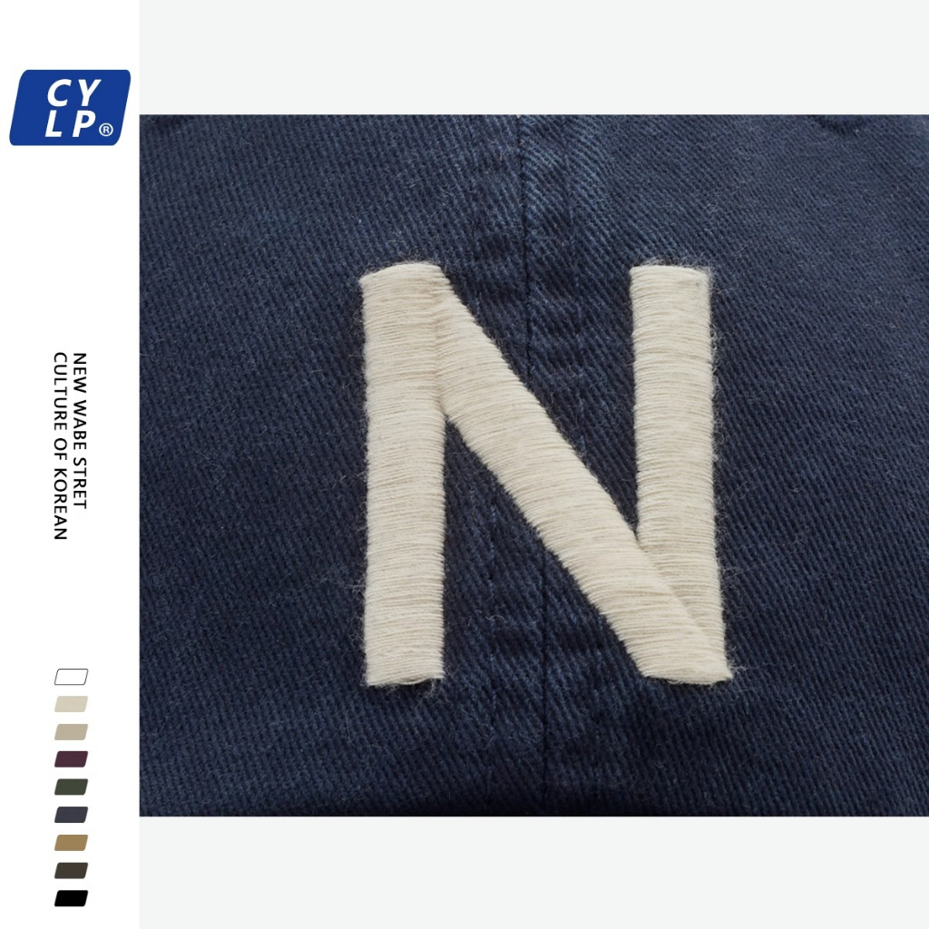 Mũ Lưỡi Trai Thêu Chữ N Phong Cách Hàn Quốc Thời Trang Cho Nam Nữ