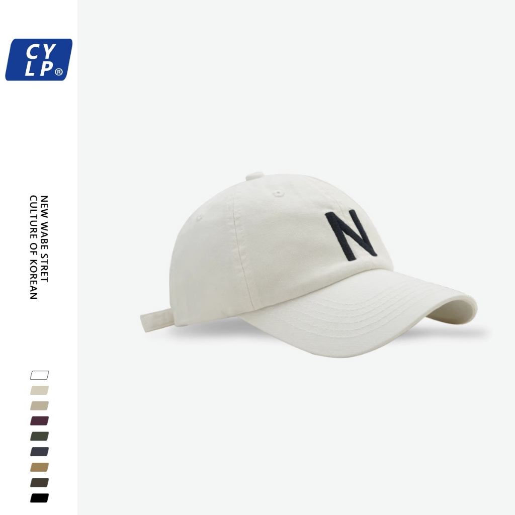 Mũ Lưỡi Trai Thêu Chữ N Phong Cách Hàn Quốc Thời Trang Cho Nam Nữ