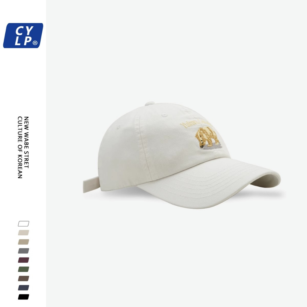 Mũ Lưỡi Trai Thêu Hình Gấu Bắc Cực Phong Cách Hip Hop Thời Trang Cho Nam Và Nữ