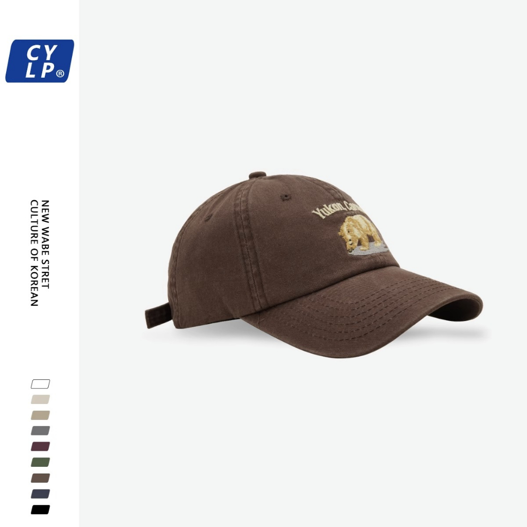 Mũ Lưỡi Trai Thêu Hình Gấu Bắc Cực Phong Cách Hip Hop Thời Trang Cho Nam Và Nữ