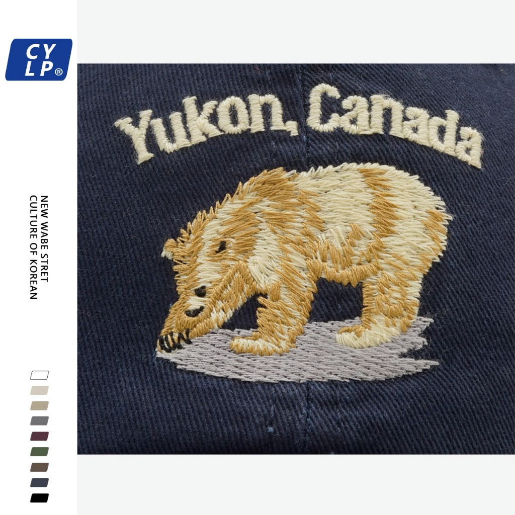 Mũ Lưỡi Trai Thêu Hình Gấu Bắc Cực Phong Cách Hip Hop Thời Trang Cho Nam Và Nữ