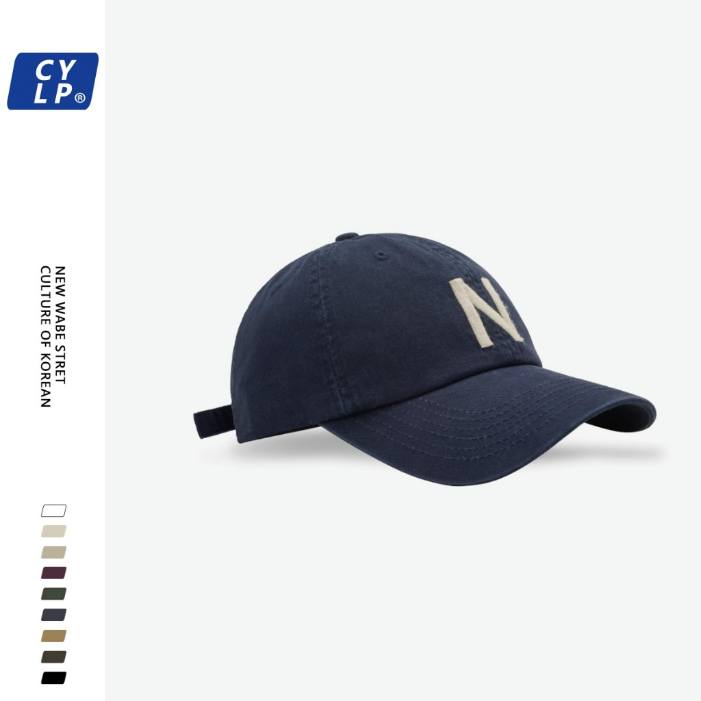 Mũ Lưỡi Trai Thêu Chữ N Phong Cách Hàn Quốc Thời Trang Cho Nam Nữ