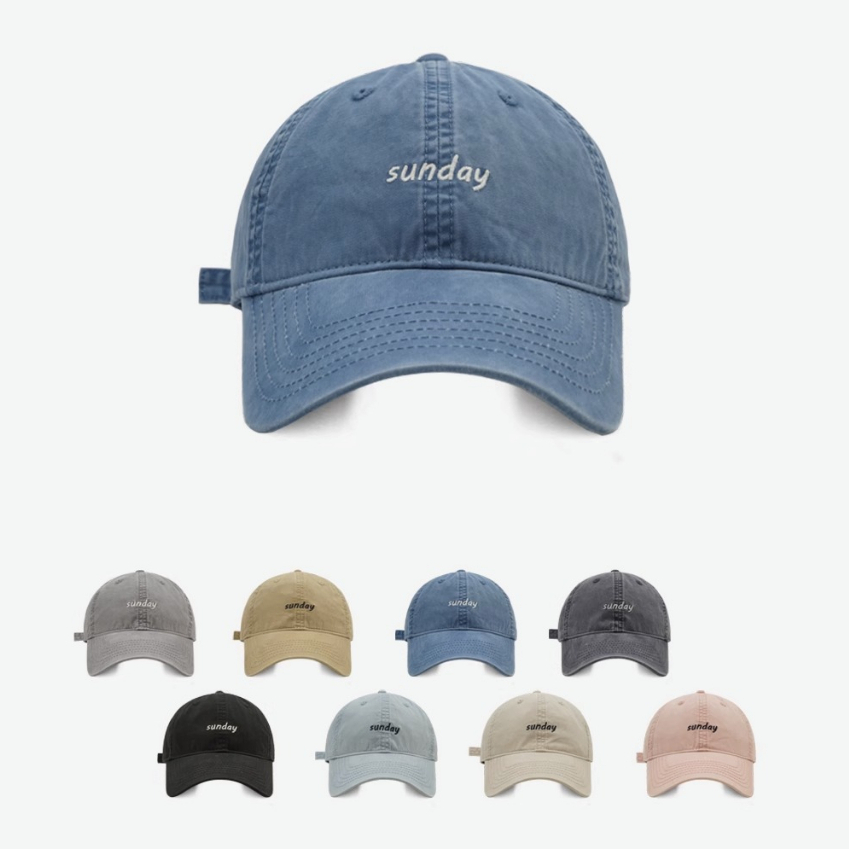 Mũ Lưỡi Trai Chất Liệu Cotton Thêu Chữ Phong Cách Hàn Quốc Thời Trang Cho Nam Nữ