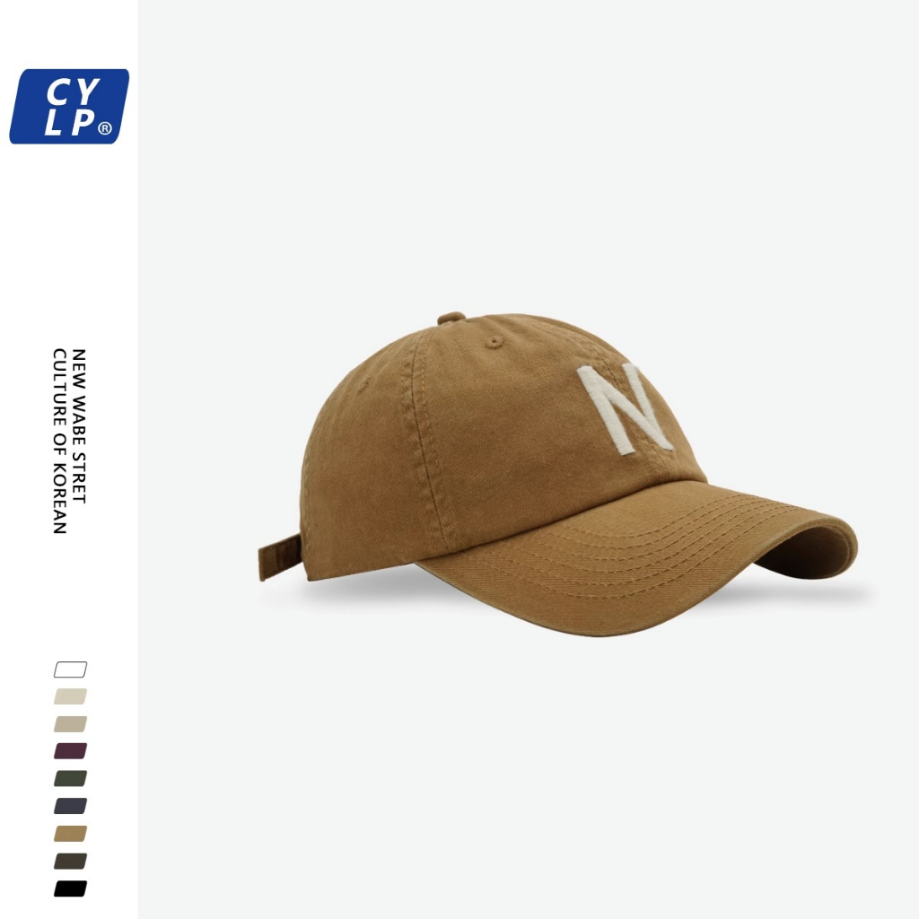 Mũ Lưỡi Trai Thêu Chữ N Phong Cách Hàn Quốc Thời Trang Cho Nam Nữ